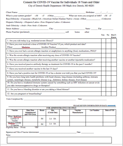 DWIHN COVID – 19 Vaccination Info – The Arc NW